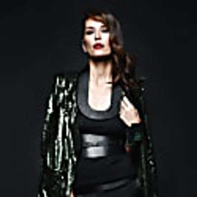 Plik Double Wide Corset Leather Belt-black In Leather