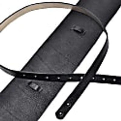 Plik Double Wide Corset Leather Belt-black In Leather