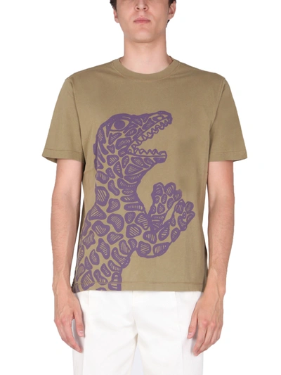 Shop Ps By Paul Smith Dino T-shirt In Brown