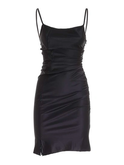 Shop Gcds Coulisse Dress In Nero