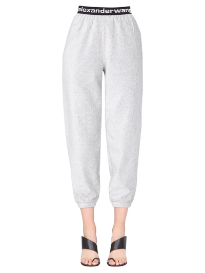 Shop Alexander Wang T Jogging Pants In Grigio