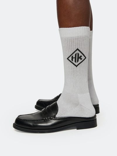 Shop Han Kjobenhavn Pack Of 2 Socks In White Logo