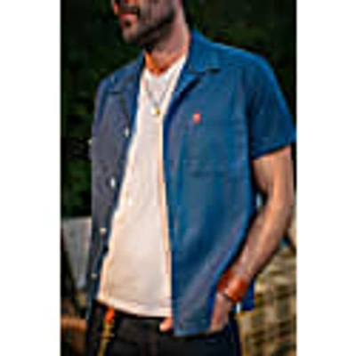 &sons Trading Co Men's Blue &sons Club Shirt Navy In Club