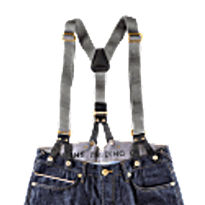 &sons Trading Co Black Cotton Leather Braces In Leather