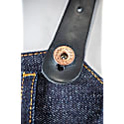 &sons Trading Co Black Cotton Leather Braces In Leather
