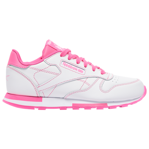 Reebok Kids' Classic Leather In White/pink | ModeSens