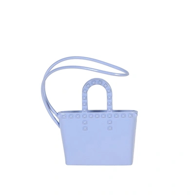Shop Carmen Sol Itsy Bitsy Tote Charm In Baby-blue