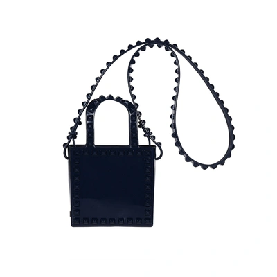 Shop Carmen Sol Alice Mini Shoulder Bag In Navy Blue