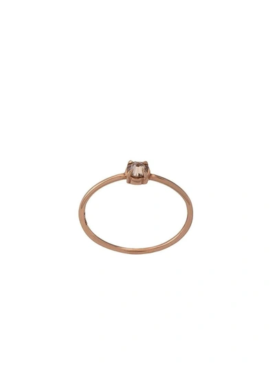 Shop Eva Fehren Rose Gold Solitaire Diamond Ring In Not Applicable