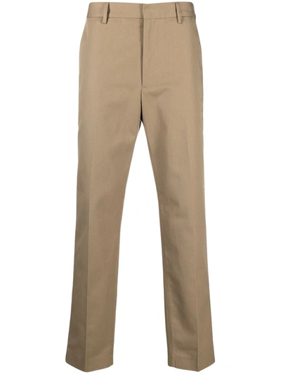Shop Acne Studios High-rise Tailored Trousers In Brown