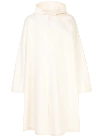 Shop Julien David Space Satellite Hooded Robe In Neutrals