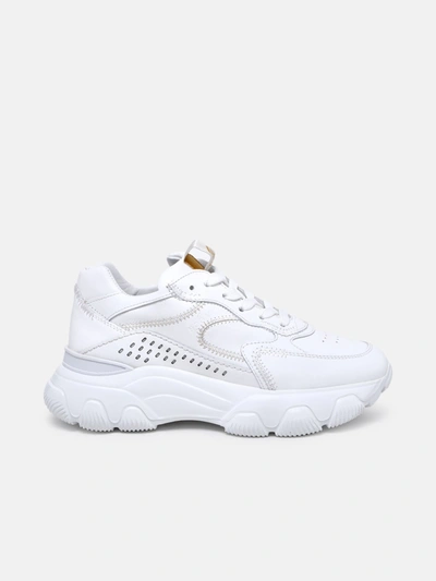 Shop Hogan Sneaker Hyperactive In Pelle Bianca In White
