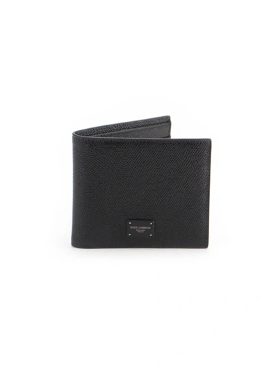 Shop Dolce & Gabbana Logo Bifold Wallet In Black