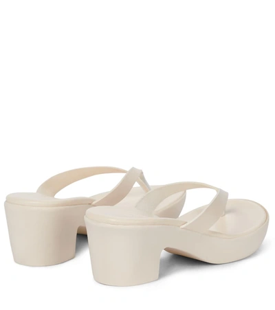 Shop Ancient Greek Sandals Eva Comfort Leather Sandals In White