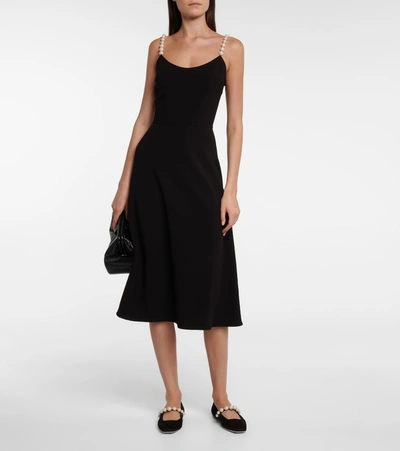 Jimmy Choo Ade Embellished Flat In Black