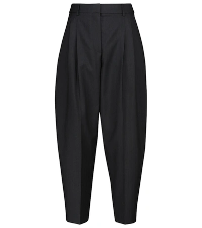 Shop Stella Mccartney Dawson Wool-blend Tapered Pants In Black