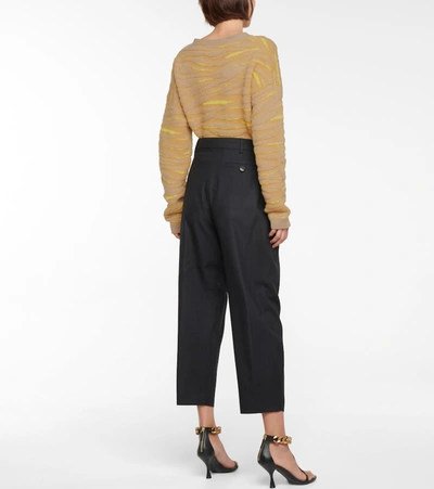 Shop Stella Mccartney Dawson Wool-blend Tapered Pants In Black