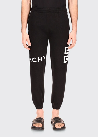 Shop Givenchy Men's Logo Sweatpants In Black
