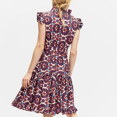 Shop Ladoublej Short And Sassy Dress In Kaleidoscope Blu