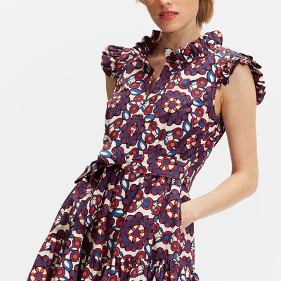 Shop Ladoublej Short And Sassy Dress In Kaleidoscope Blu