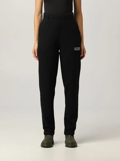 Shop Ganni Pants  Software Jogging Pants In Black