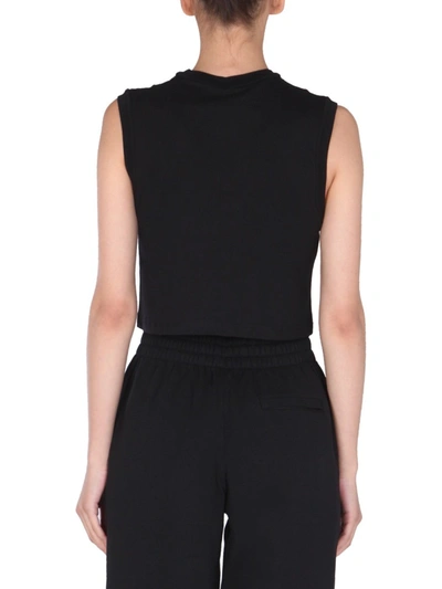 Shop Alexander Wang T Top With Logo In Black