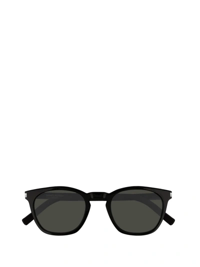Shop Saint Laurent Eyewear Classic Sl 28 Sunglasses In Black