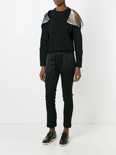 Shop Christopher Kane Zipped Ankle Trousers