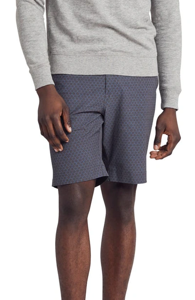 Shop Faherty All Day Shorts In Midnight Fishscale
