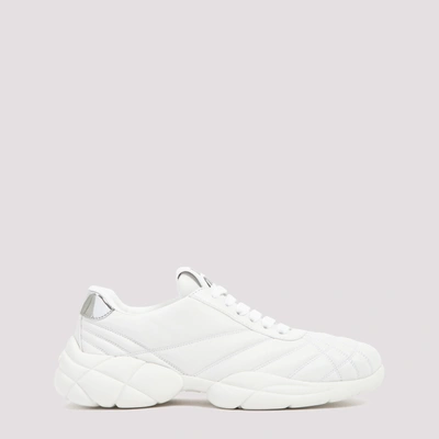 Shop Miu Miu Panelled Sneakers In White