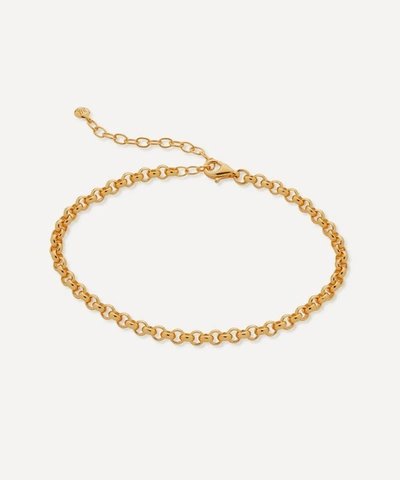 Shop Monica Vinader Gold Plated Vermeil Silver Vintage Chain Bracelet