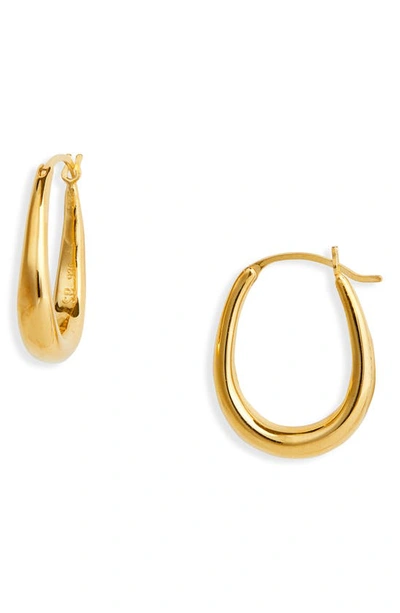 Shop Sophie Buhai Tiny Egg Hoop Earrings In Gold
