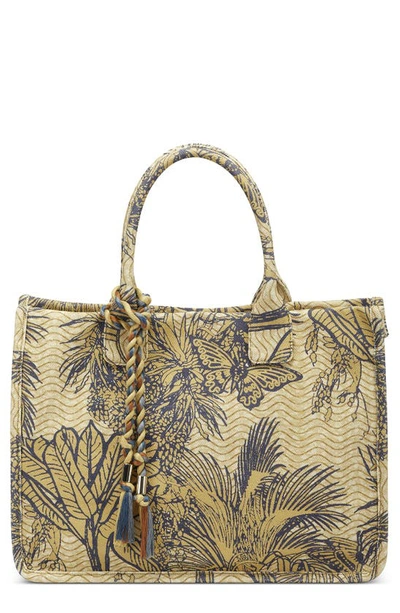 Shop Vince Camuto Orla Canvas Tote In Yellow