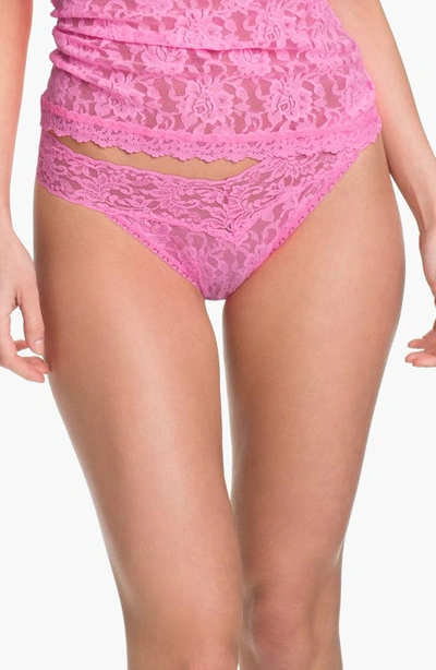 Shop Hanky Panky Original Rise Thong In Glo Pink