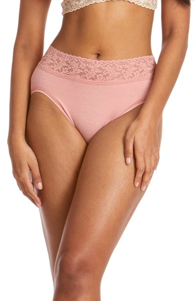 Shop Hanky Panky Cotton French Briefs In Rooibos Beige