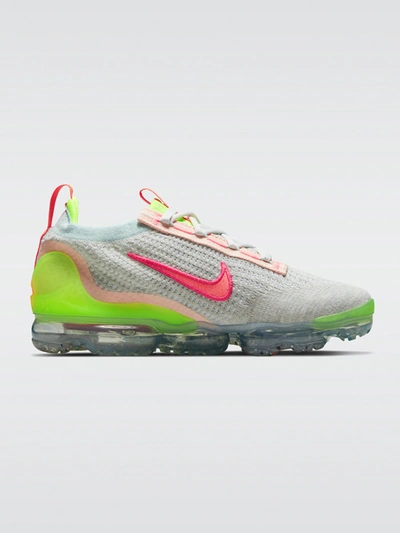 Shop Nike Air Vapormax 2021 Flyknit Sneaker In Photon Dust,hyper Pink-bright Mango-volt