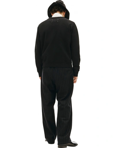 Shop Maison Margiela Embroidered Sweater In Black