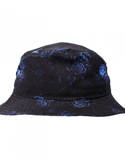 Shop Yohji Yamamoto Printed Bucket Hat In Black