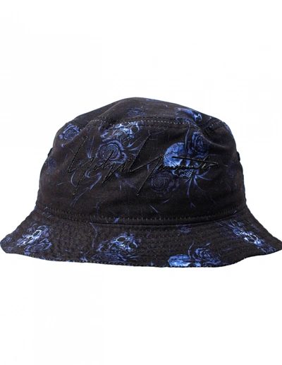 Shop Yohji Yamamoto Printed Bucket Hat In Black