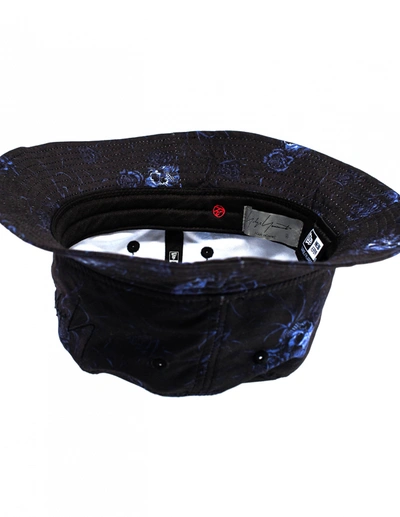 Shop Yohji Yamamoto Printed Bucket Hat In Black