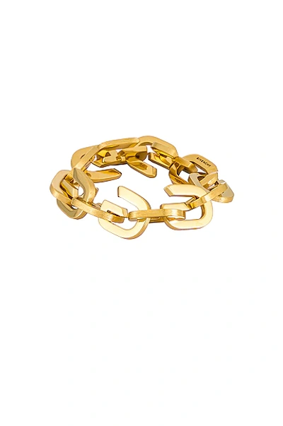 Shop Givenchy G Link Medium Bracelet In Golden Yellow