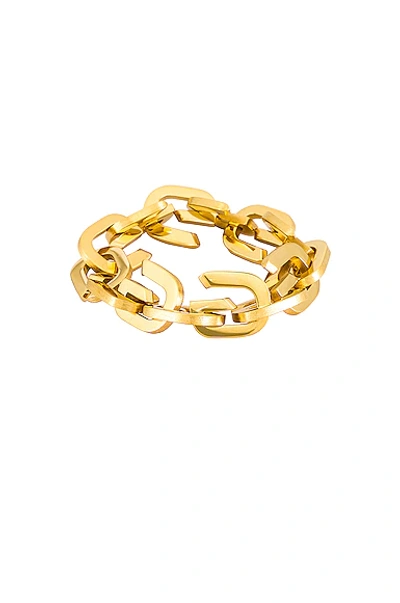 Shop Givenchy G Link Medium Bracelet In Golden Yellow