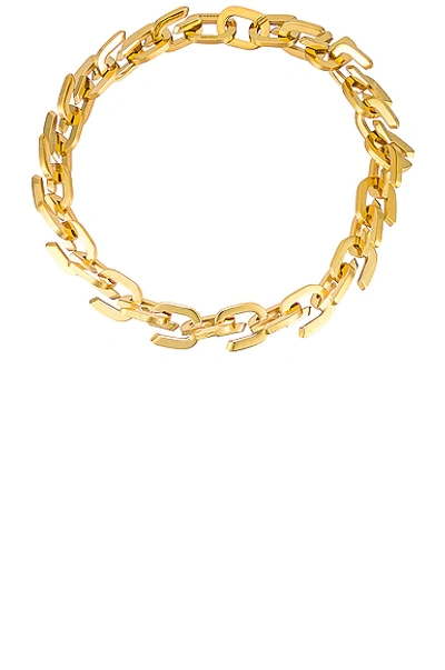 Shop Givenchy G Link Medium Necklace In Golden Yellow