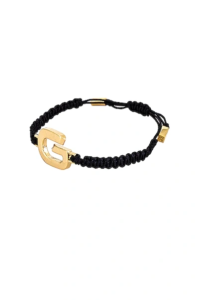 Shop Givenchy G Link Cord Bracelet In Golden Yellow