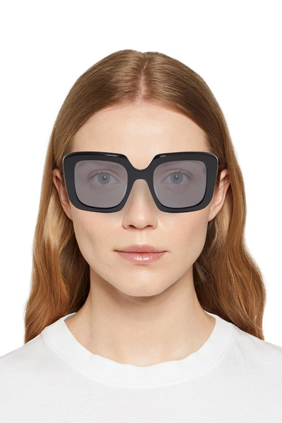 Shop Oliver Peoples Franca Oversized Square-frame Acetate Sunglasses In Black