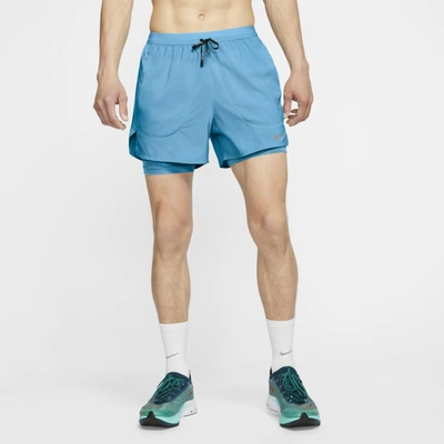 Shop Nike Flex Stride Men's 5" 2-in-1 Running Shorts In Chlorine Blue,chlorine Blue