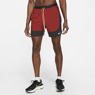 Nike Run Wild Flex Stride 7 Inch Shorts In Burgundy-red In Dark  Cayenne,black | ModeSens