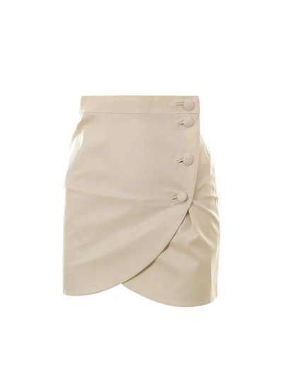Shop Materiel Matériel Wrap Mini Skirt In White