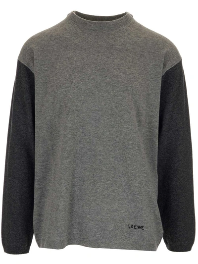 Shop Loewe Men's Grey Other Materials Sweater