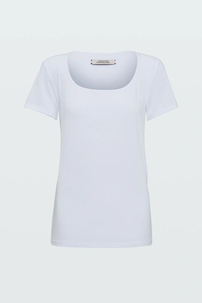 Shop Dorothee Schumacher All Time Favorites O-neck In Weiss